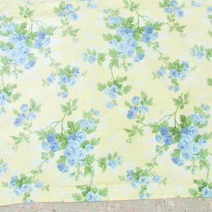 Two (2) Vintage Laura Ashley "Cassidy" Yellow and Blue Floral Pillow Shams